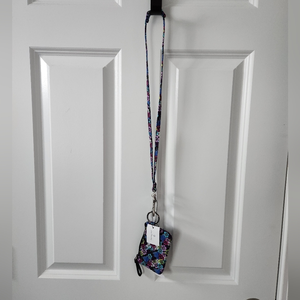 Vera Bradley Mickey's Floral Celebration Castle Zip ID Case w/ Breakaway Lanyard - Picture 8 of 9